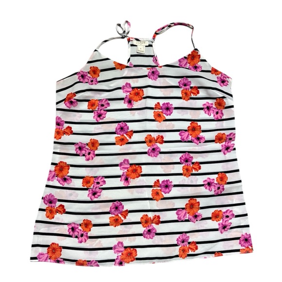 J. Crew Tops - J. Crew Camisole with Pink and Orange Floral & Stripes Size 4